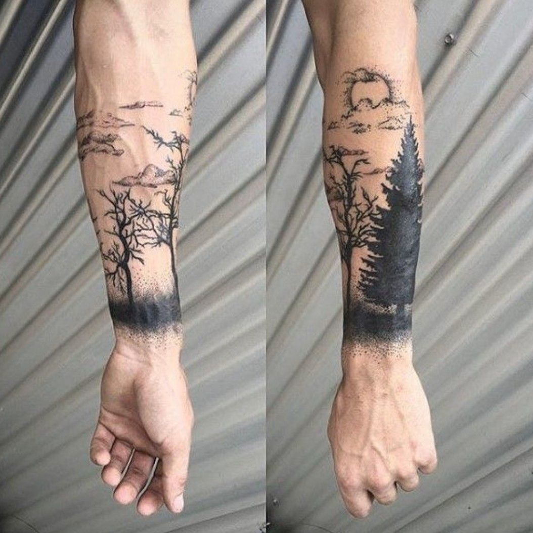 Tattoo uploaded by Andrea Andreano • I love this tattoo for men and the  forest is the best tattoo in the world ❤🔥 #forest #foresttattoo #love # tattoo #tattooart #tattooman #fortune • Tattoodo