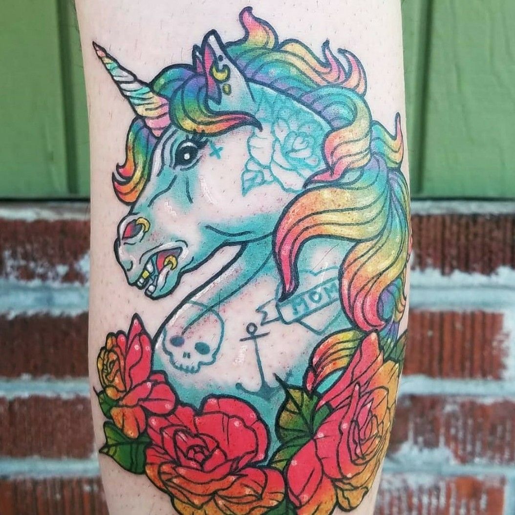 Lisa Frank Inspired Unicorn