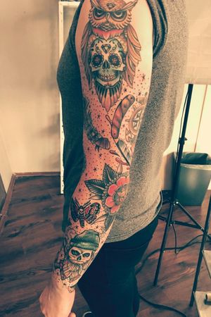 Full slave traditional. Done by Zsolta Èles (Dock Tattoo Hungary) 