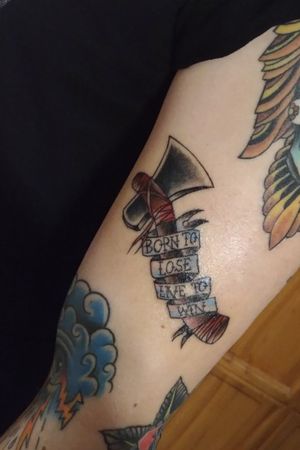 Traditional axe done by Zsolta Èles (Dock Tattoo Hungary) 