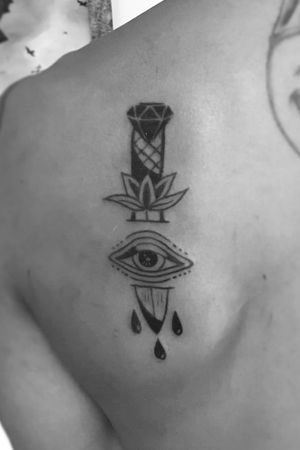 #tattoooftheday  #tattoo #tattooist #tattooing #oldschooltattoo #ink #inked #inkedboy #daggertattoo  #eye #eyetattoo #tears  #blackink #arttattoo  #artist 