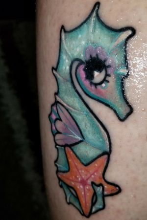 tattoo #8 my Sea Horse and my favorite 💕