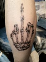 F**K! #tattoo #fuck #bone #dotwork #anno 