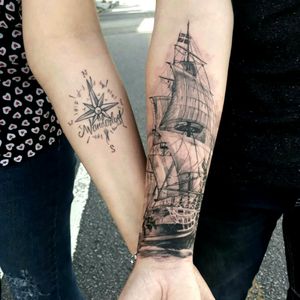 @tattooacademybr #tattooart  #tattooed #tattoo #boat #boattattoo #boatattoo #wanderlust 