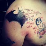 #batman #batmantattoo #supermantattoo #jokertattoo #joker #superman #sleeveprogress #marvel #dc #tattoolife #tattoos #tattooartist#bristol #tattoolife#tattoos#tattooartist#carlanorley #staplehill#smokinink 