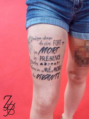 Merci pour ce super projet typo !N'hésitez pas à me proposer ce genre de projet que j'adore faire et à tagguer les personnes intéressées !#letteringdesign #lettering #lettrage #letteringtattoo #graphicdesign #typography #typographyinspired #typographyart #fonts #quotetattoo #quotetattooideas #citation #tattoo #tattoos #tattooartist #colmartattoo #zeldablackjeanjacques #zeldabjj #frenchtattoo  #lovequotes #lovetattoo