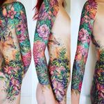 Ideas Ideas... #tattooart #floral #colourtattoo #fox #foresttattoo #tattoosofinstagram 