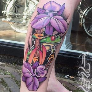 Done by @lbatattoos @iqtattoo @INCK_Tattoos @Swallow_Ink_Tattoo @Needle_Art_Tattoo  #iqtattoo #tat #tatt #tattoo #tattoos #tattooart #tattooartists #color #colortattoo #frog #frogtattoo #flower #flowers #flowertattoo #beautifultattoo #ink #inked #inkedup #inklife #inklovers #ink_sta_gram #inkstagram #amazingink #amazingtattoos #instagood #instalike #instatattoo #art #legtattoo #gorinchem #culemborg #bergenopzoom #netherlands 