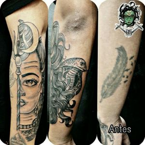 Shiva #NaneMedusaTatto #shiva #tattoo #tatuagem #orientaltattoo #oriental #hinduism #hinduismo #blackandgray #blackandgraytattoo #tattooart #tattooartist #tattoolover #tattoostudio #tattoodoBR #riodejaneiro #tatuadora #tatuadoras 