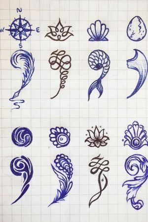I'm getting one of these designs or something similar to these for my semi-colon tattoo.