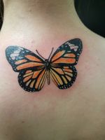 Monarch butterfly piece thx for looking #colortattoos #realism #realistictattoos #butterflytattoo 