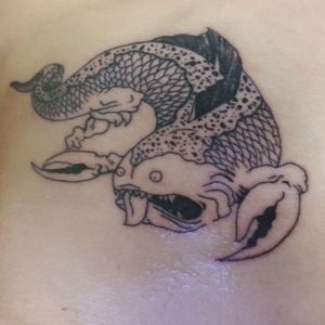 black and white Japanese traditional tattoo