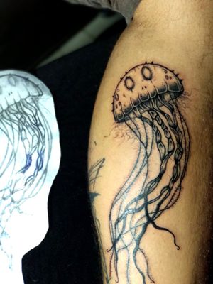 Tattoo by Stiven Ramirez #nicetattoo #medusa #tentaculos #firstattoo 