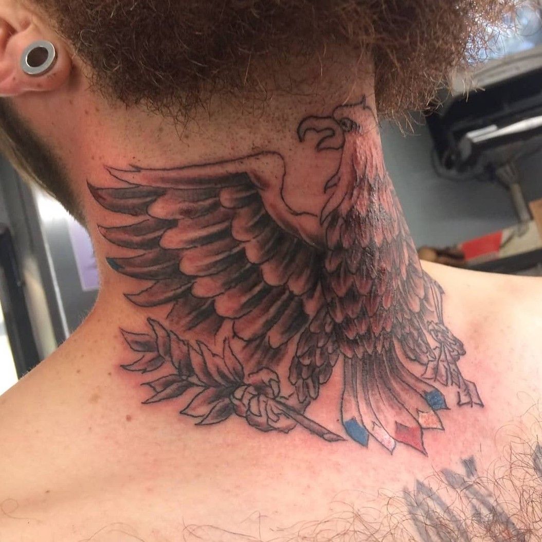 eagle neck tattoo for menTikTok Search