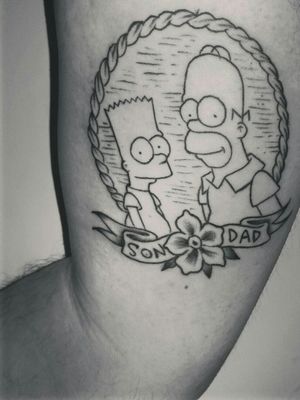 Simpson tattoo 🔥🔝#Simpsons #oldschooltattoo 