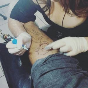 #TattooGirl #tattoobrasil #tattooskull #skull #estudiodogszerotreze 