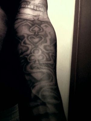 This was the first tattoo iv done on my self? #muchmoretolearn 