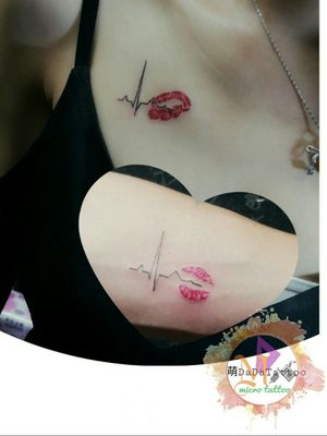 #唇印心電圖Tattoo真人唇印🔸男 5.5cm💋 手腕內女 4.5cm💋 鎖骨下#Taiwan #Tainan #Tattoo #Designer #Meng #DaDa #Simple #style #tattoo #Korean #style #tattoo #Girl #tattoos#European #American #tattoos #English #Word #Creative #Unique #Customers can specially design tattoo#Lipstick #Electrocardiogram#台南女刺青師FB陳宥璇 https://www.facebook.com/profile.php?id=100000246831895#萌DaDatattoo粉專連結 https://www.facebook.com/shiuan79/ #LINE萌噠噠 : 🆔 shiuan79  #LINE:ID連結網址☞http://line.me/ti/p/Eb-zaYDGdt