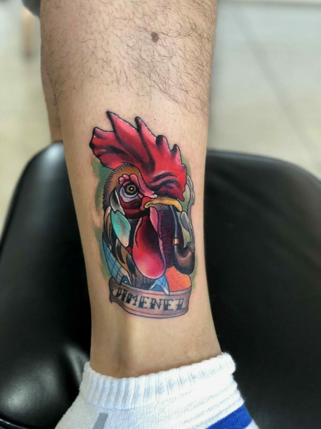 Gallo with Latino Flavah Dotwork Tattoo by Rodrigo Palacios on Dribbble