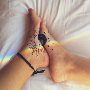 Gorgeous  balance friendship tattoo