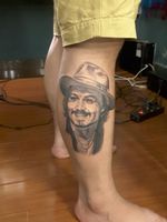 #portraittattoo #tattooportrait #johnnydepptattoos #johnnydepp #blackandgreytattoo #blackandgray My first tattoo portrait!🤘