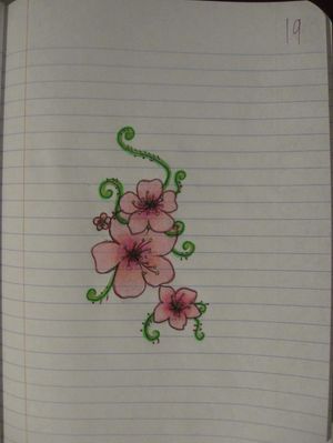 Flowers that my friend drew. 