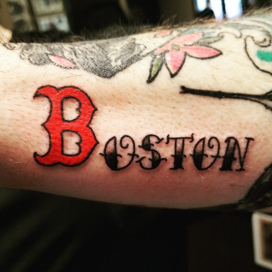unique boston red sox tattoo