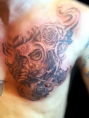 Sugar Skull Lady Tattoo ➕➕