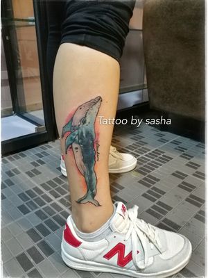 Cover up tattoo客人是潜水爱好者
