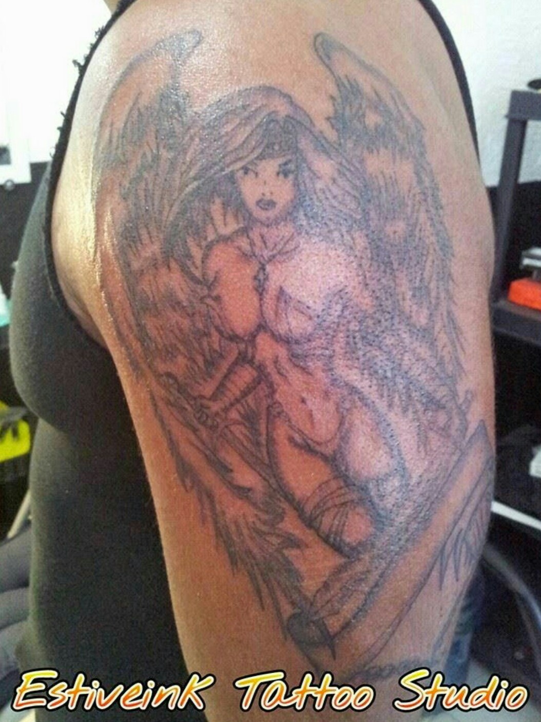 Naked angel tattoo (94) фото