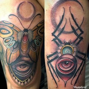 Neotraditional moth and spider done by Greggo....#spider #moth #neotraditional #neotraditionaltattoo #InkedGirls #GirlsWithInk #GirlsWithTattoos #TattooedGirls #ColorTattoos #Tattoo #Tattooed #TattooArt #Inked #InkAddict #InkStagram #TattooMagazine #InkedUp #UplandTattoos #InlandEmpire #InlandEmpireTattoos #Upland #UplandTattooShop #UplandCA #CustomTattoo #BlackRoseSocialClub #DowntownUpland #Socal #SouthernCalifornia #Ontario #RanchoCucamonga #Claremont #Montclair