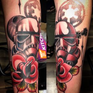 Traditional rose with stormtrooper done by Greggo....#starwars #stormtrooper #rose #TraditionalTattoo #BoldWillHold #InkedGirls #GirlsWithInk #GirlsWithTattoos #TattooedGirls #Tattoo #Tattooed #TattooArt  #Inked #InkAddict #InkStagram #TattooMagazine #InkedUp #UplandTattoos #InlandEmpire #InlandEmpireTattoos #Upland #UplandCA #UplandTattooShop #CustomTattoo #BlackRoseSocialClub #DowntownUpland #ColorTattoos #Socal #SouthernCalifornia #Ontario #RanchoCucamonga #Claremont #Montclair