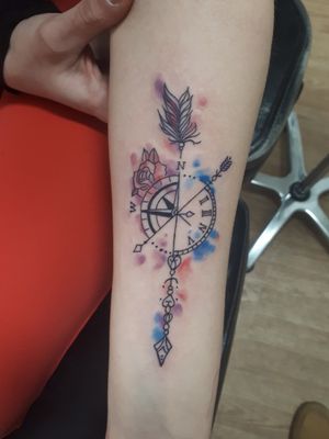 Tatto I got done a couple months ago! Yes it's watercolour ♡