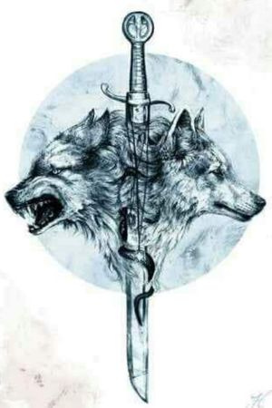 A cool wolf art piece that could make an awesome tattoo