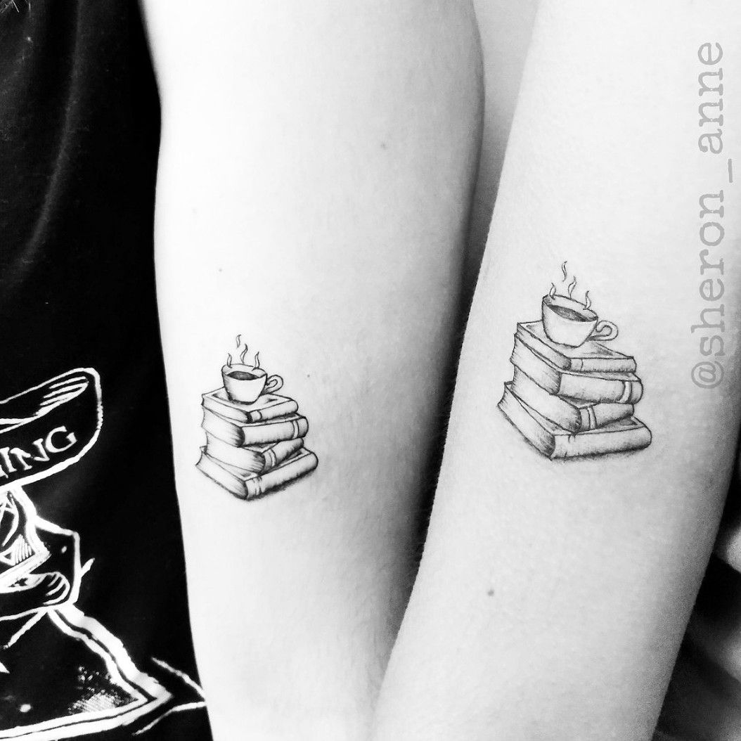Darlyn  Coffee and book tattoo    At  Facebook