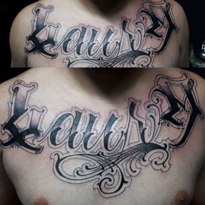 Mister Mouse Tattoo Custom Lettering 