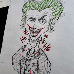 Whit ma friend the #Joker #sketchstyle #insane  