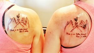 Inked sisters. #tattoos #tattooed #inked #girl #blackwork #sketchy #blackandgrey #drawing 