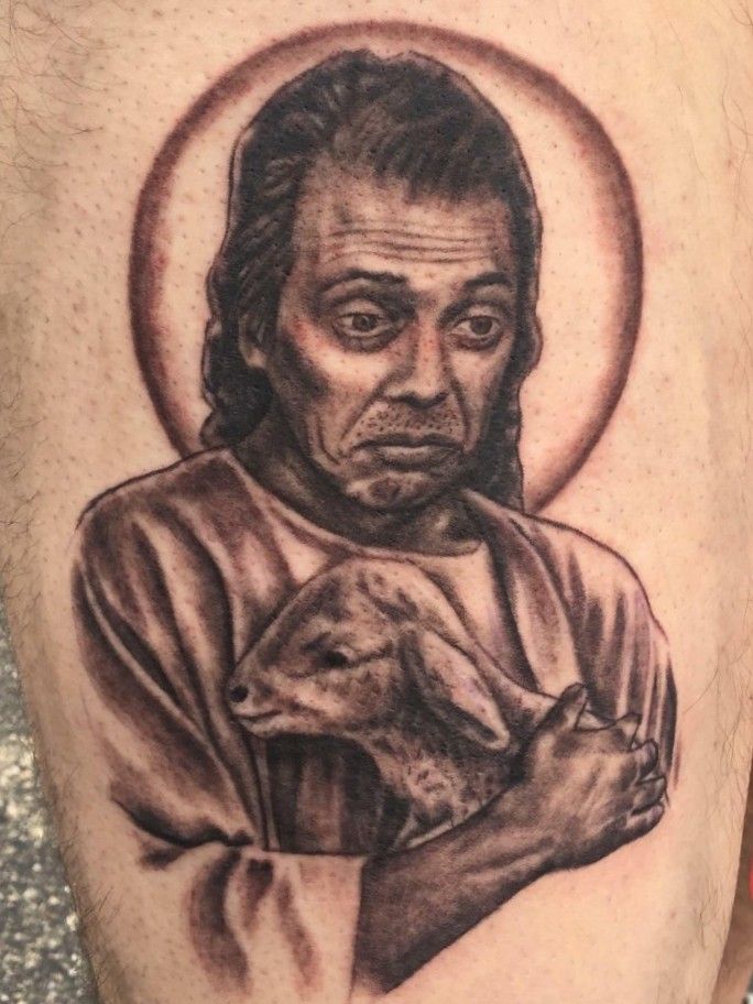 Tattoo uploaded by Mfknkp Steve Buscemi Christ Tattoodo