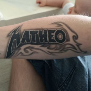 Name of my son with Metallica font
