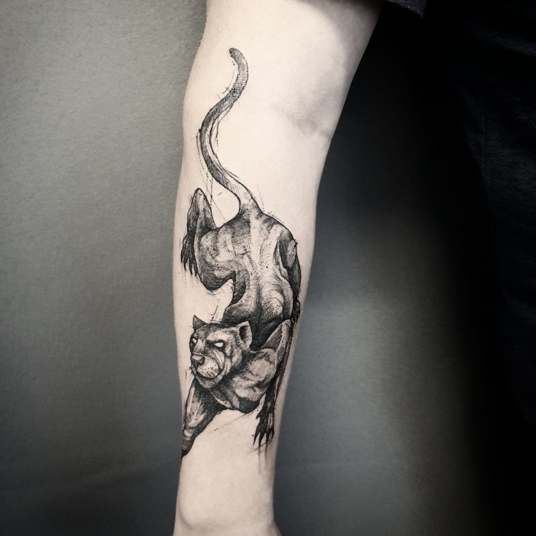 Panther tattoo a symbol of strength and grace   Онлайн блог о тату  IdeasTattoo