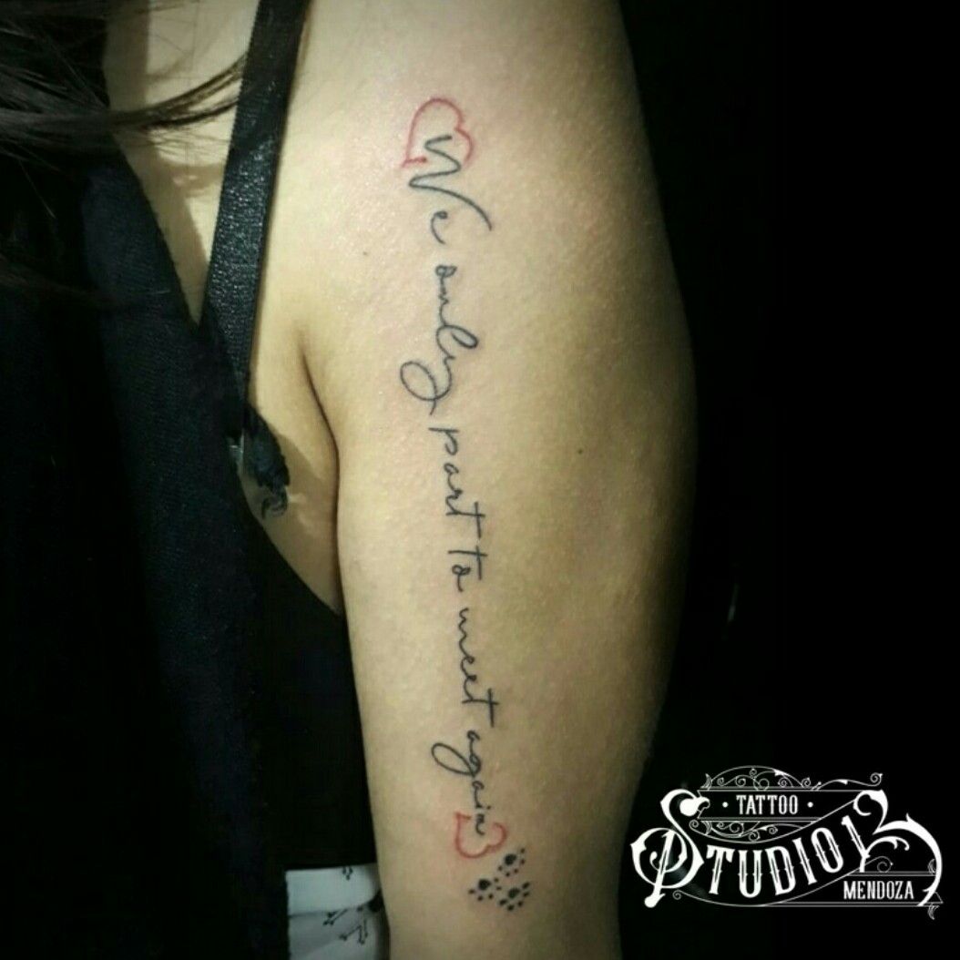 We Part Only to Meet Again Tattoo