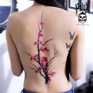www.poluxdi.comCherry blossom tattooTatuajes Pereira Colombia
