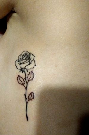 Rosa rosellina #rosetattooidea #RoseTattoos #finelinetattoo 
