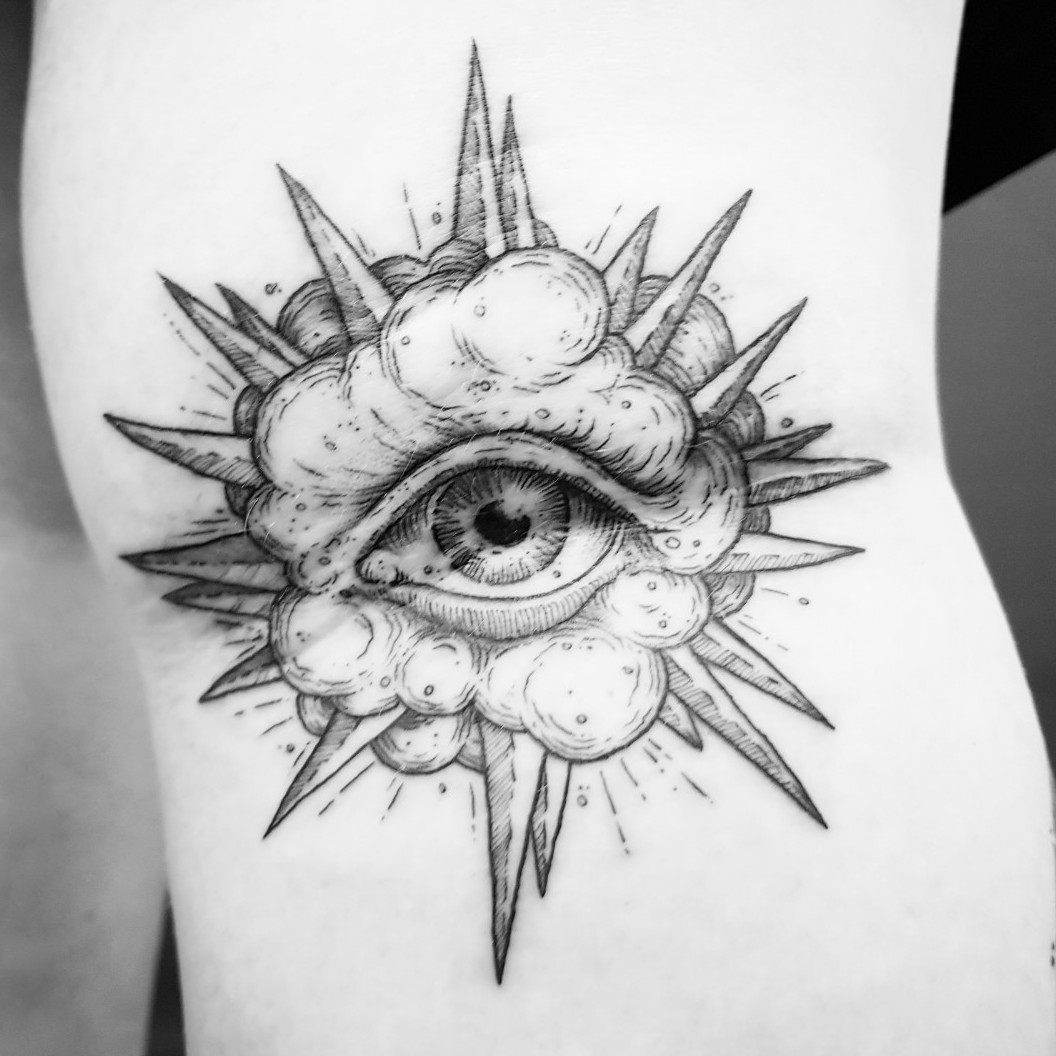 Tattoo uploaded by Thomas Schwerdtfeger - Black Magic Tattoos • Eye in the ditch of the knee... Ouch! #sketch #ink #blackwork #etching • Tattoodo Tattoo uploaded by Thomas Schwerdtfeger - Black Magic Tattoos • Eye in the ditch of the knee... Ouch! #sketch #ink #blackwork #etching • Tattoodo