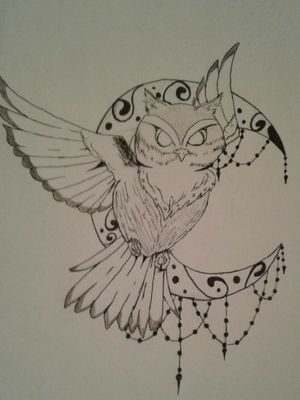 A drawing I did for a tattoo I want ever so badly some day.