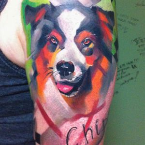 #IvanaBelakova #graphic #dog tattoo