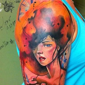 #IvanaBelakova #graphic #woman tattoo