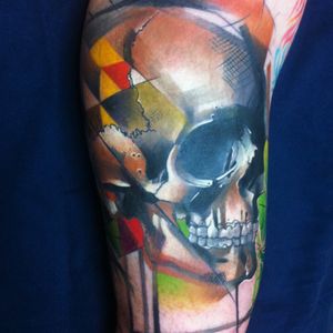 #IvanaBelakova #graphic #skull tattoo