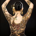 #japanese #henna #peacock #gold